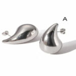 Boucles d'oreilles clous Couleur( Argent)-2